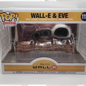Funko Wall-E & Eve Vinyl Set - Black, White, Brown